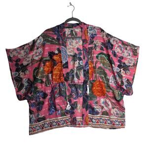 FreePeople O/S Sheer Boho Romantic Fairytale Sheer‎ Kimono Stylish Hippie Artsy